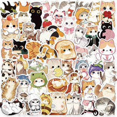 ZUIYIJIANGNAN cute cat sticker 01 on a water bottle enhances personalization and durability for daily use.