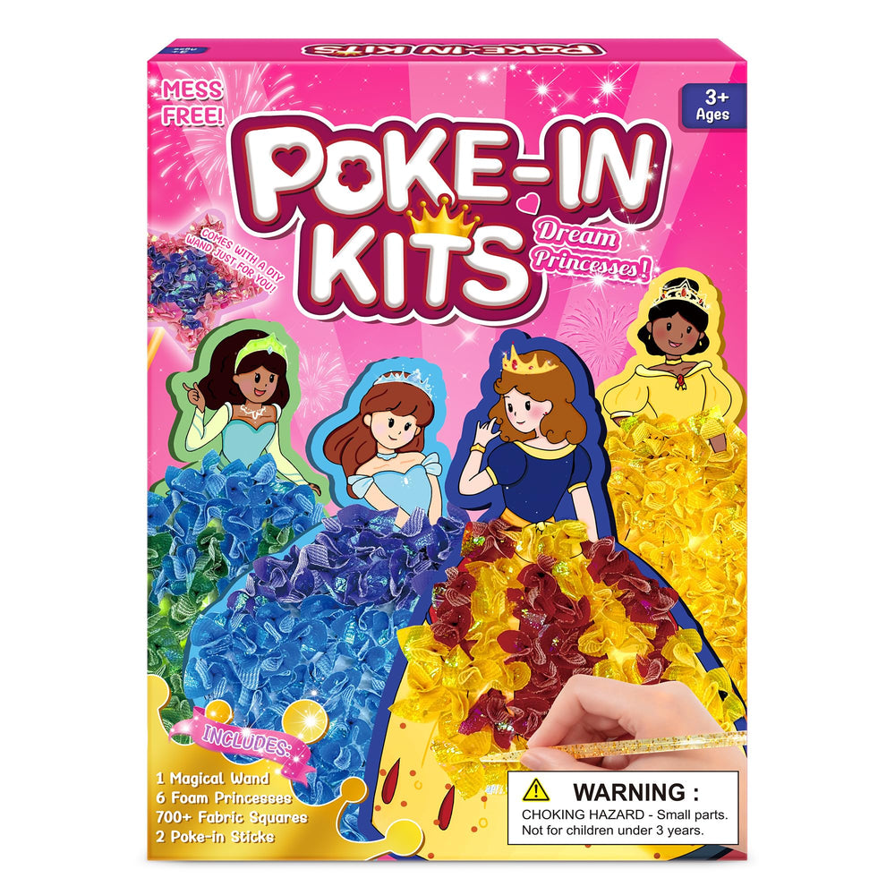 ZUNIRA Poke-in Dream Princess foam pieces for independent, mess-free crafting fun