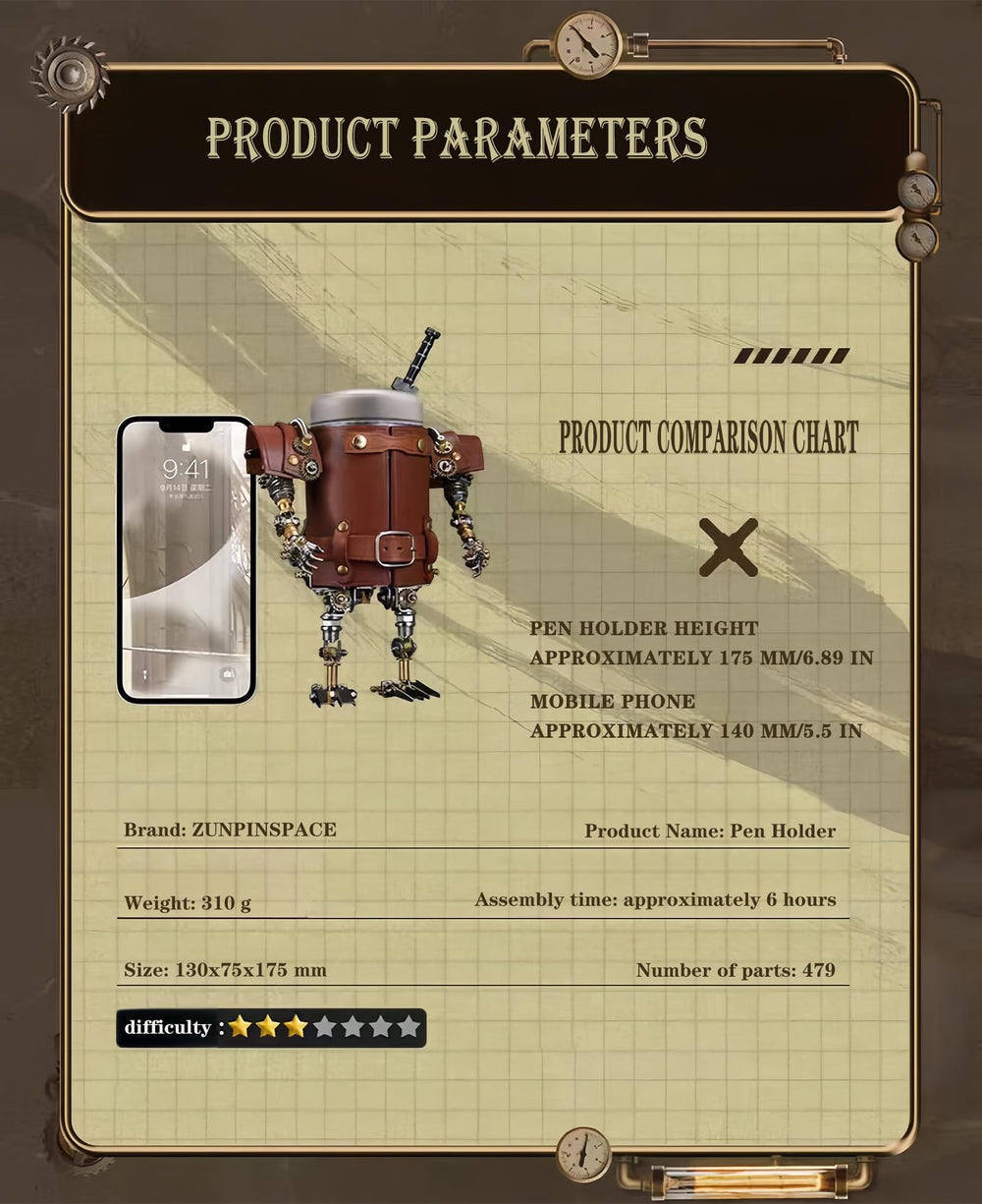ZUNPINSPACE Detailed manual guides precise, step-by-step metal construction