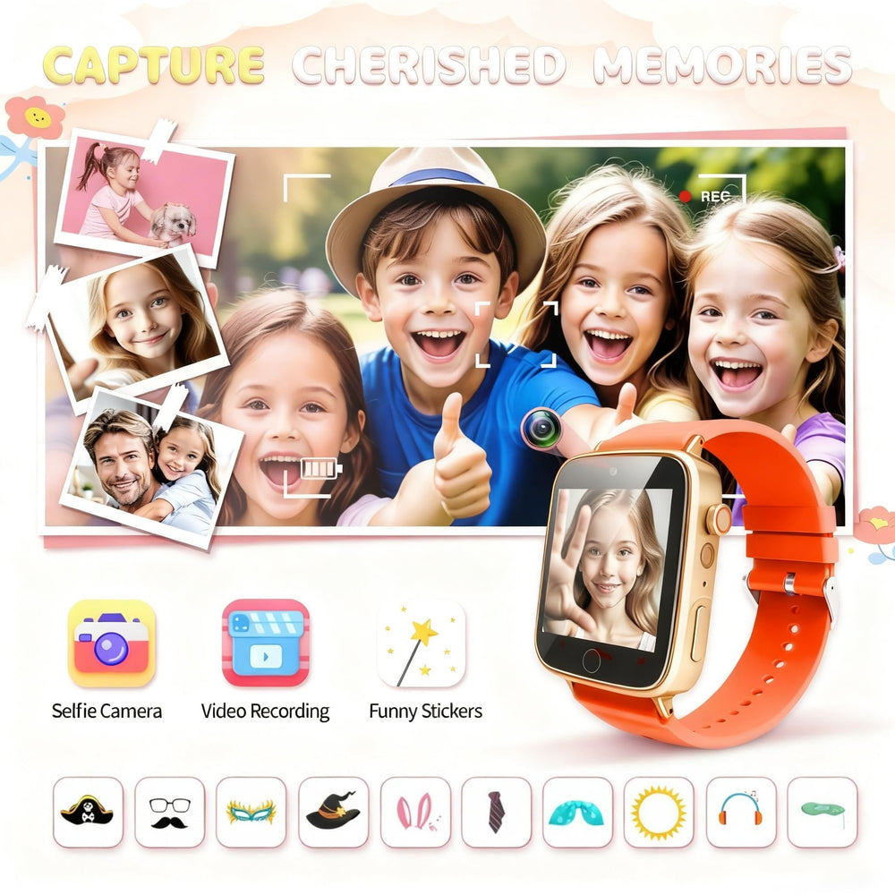 ZUODUN Kids Watch orange alarm clock helps kids build routines.