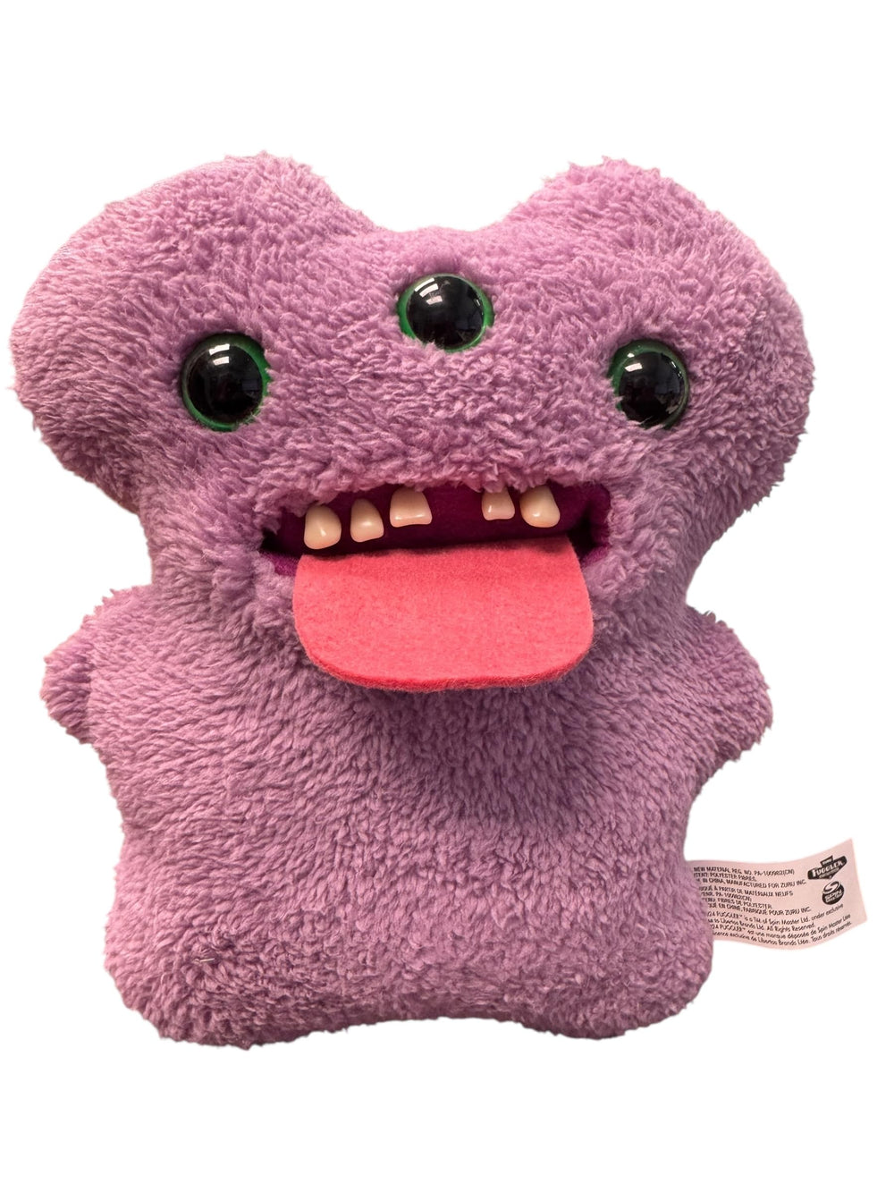 ZURU Fuggler Annoyed Alien three-eyed plush, unique character for quirky display and gifting.