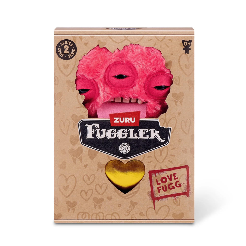 ZURU Fuggler Love Fuggs S2 Red Annoyed Alien face and eyes show mischievous appeal