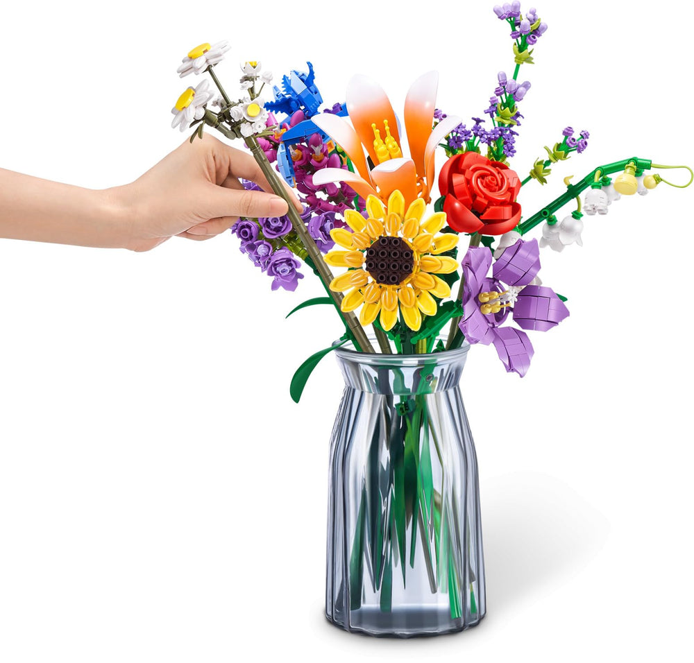 ZURU MAX Premium Garden Long Flowers detailed petals and stems close-up