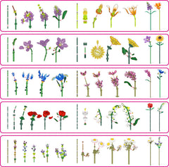 ZURU MAX Premium Garden Long Flowers stems and leaves for realistic blooms