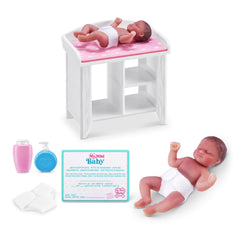 ZURU My Mini Baby figure close-up with realistic miniature detail for imaginative play.