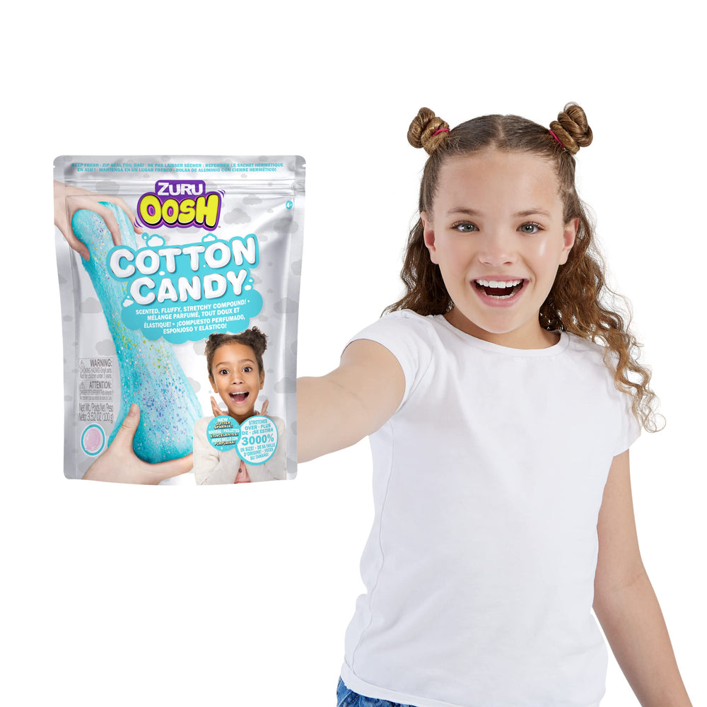 ZURU Oosh Cotton Candy bright colors display, ready for imaginative, hands-on fun.
