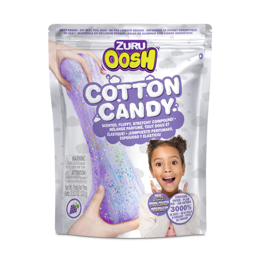 ZURU Oosh Cotton Candy purple large foil bag for sensory play and creativity