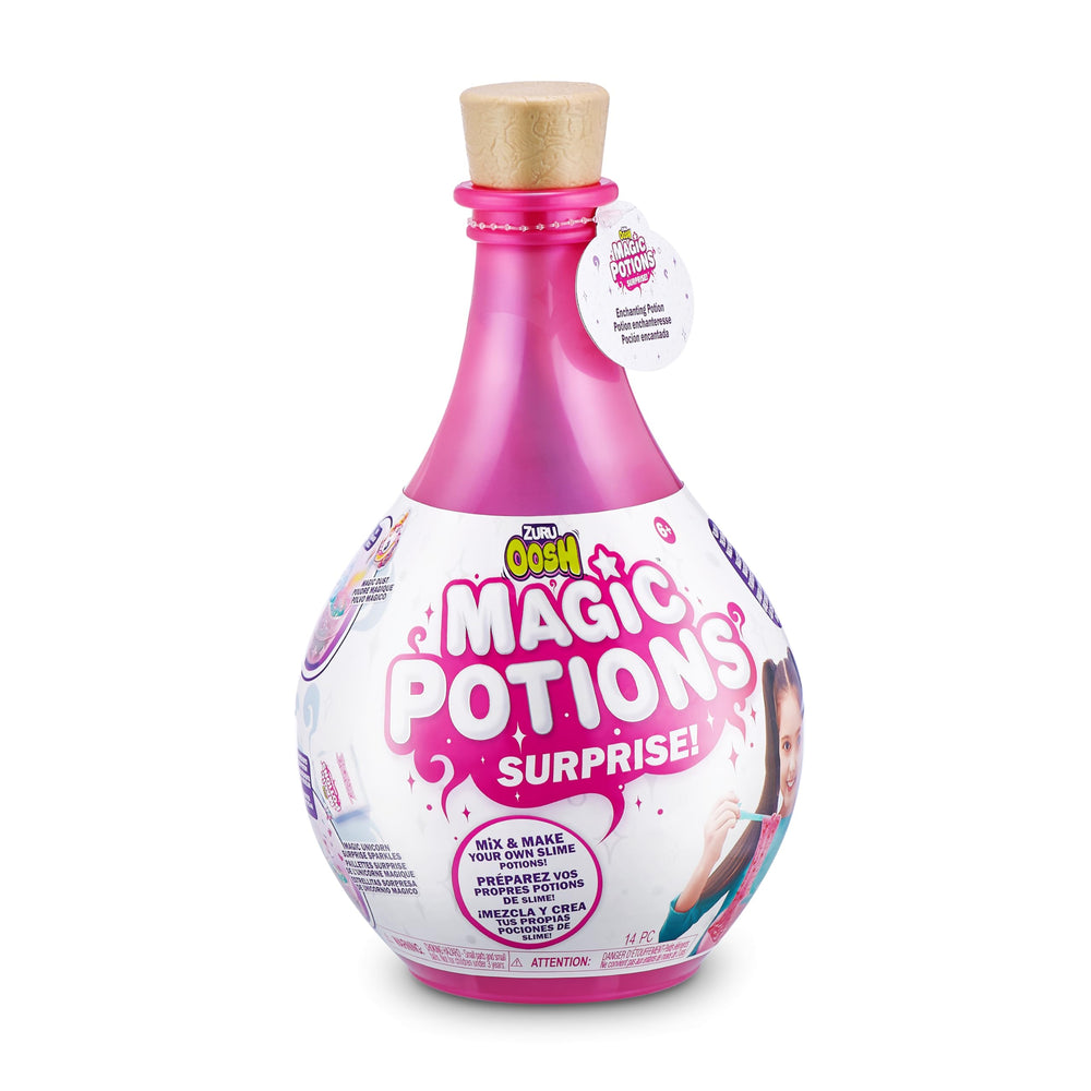 ZURU Oosh Potions pink bottle front for magical slime creation