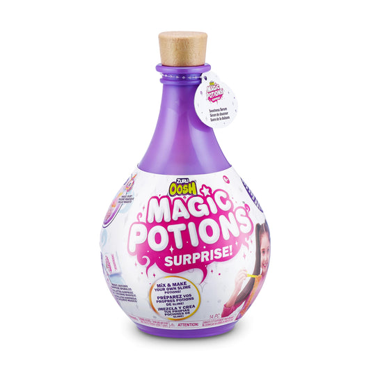 ZURU OOSH Potions Slime Surprise purple bottle boosts creative slime mixing and magic play.