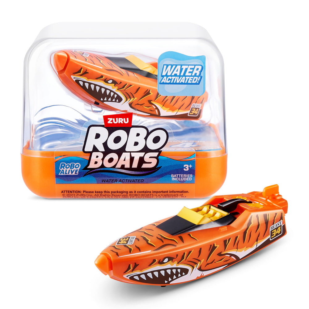 ZURU Robo Alive S001 boat side view highlighting compact design