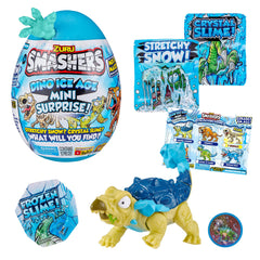 ZURU Smashers Dino Ice Age Ankylosaurus egg exterior invites imaginative play with a hidden surprise.
