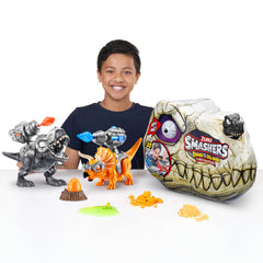 ZURU SMASHERS Dino Island unboxing setup for imaginative play sessions.