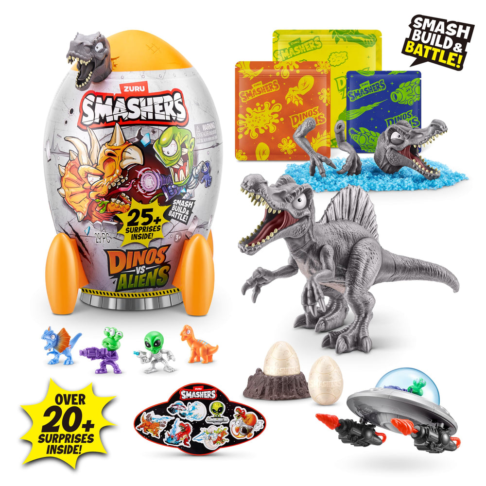ZURU SMASHERS dino parts inside slime reveal sparks creative building
