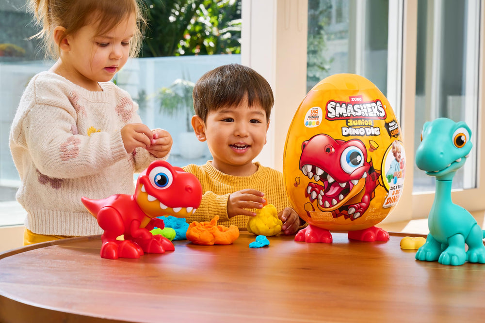 ZURU Smashers Junior Dino Dig 25 surprises spark curiosity during discovery