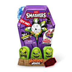 ZURU Smashers Mega Horror House blue dig scene with shovel invites tactile uncovering.