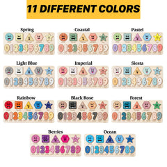 Zuzu Puzzle supports Montessori-inspired learning of shapes and numbers.