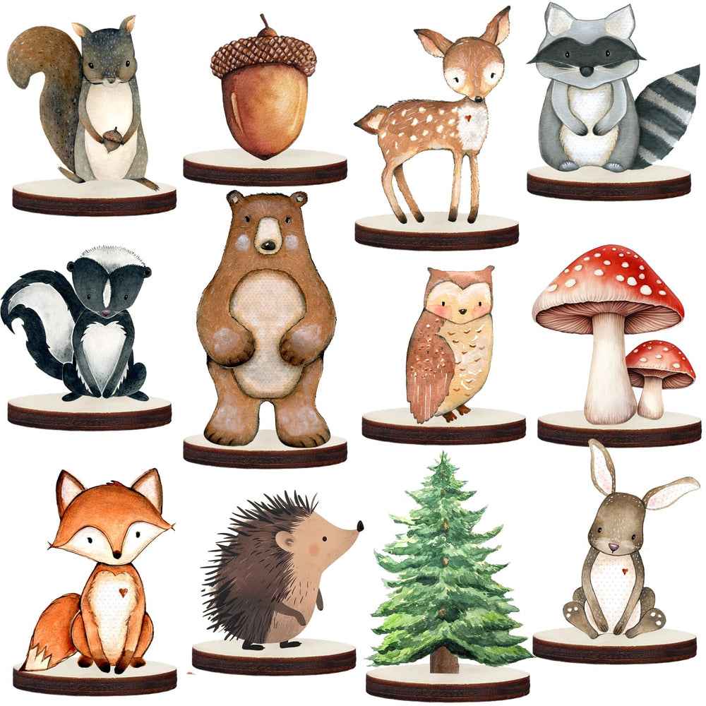 ZVAOLEE woodland bear centerpiece adds natural charm to your table decor.