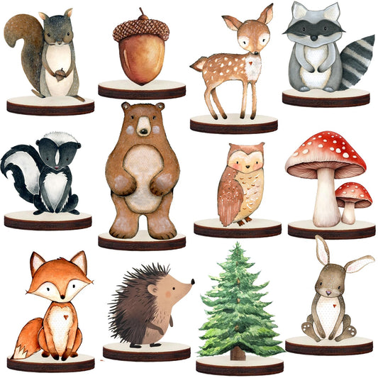 ZVAOLEE woodland bear centerpiece adds natural charm to your table decor.