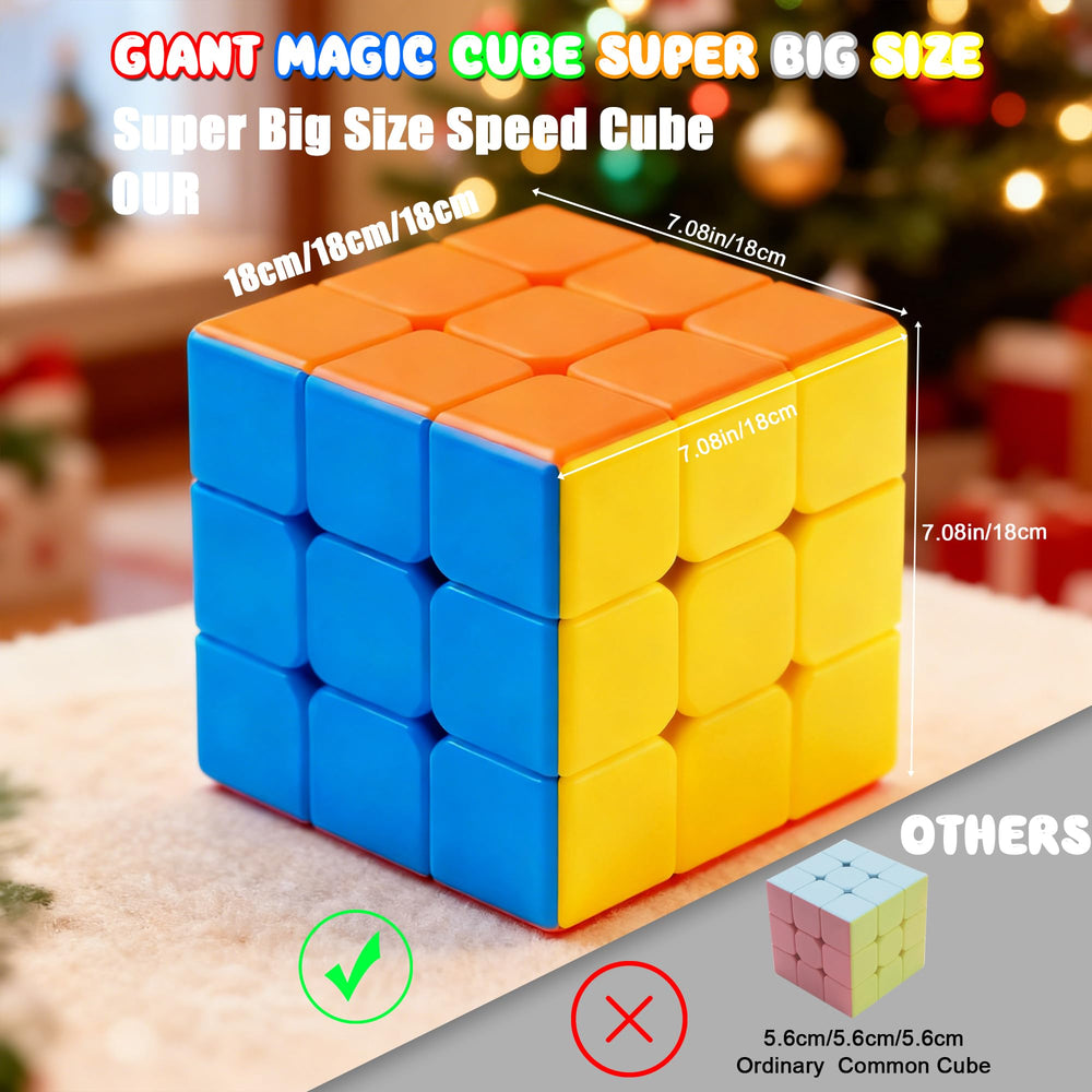 ZY-Wisdom Giant Magic Cube ABS material close-up, durable non-toxic construction for safe play.