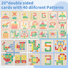 Zycolo Montessori Tangram colorful pieces support color identification and imaginative play.