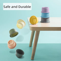 ZYFLSQ eight color pack stacking cups for kids