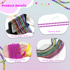 ZYFLSQ Mardi Gras party beads bulk ideal for affordable party favors.