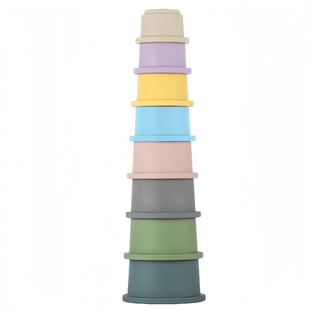 ZYFLSQ stacking cups eight-piece set for safe baby play