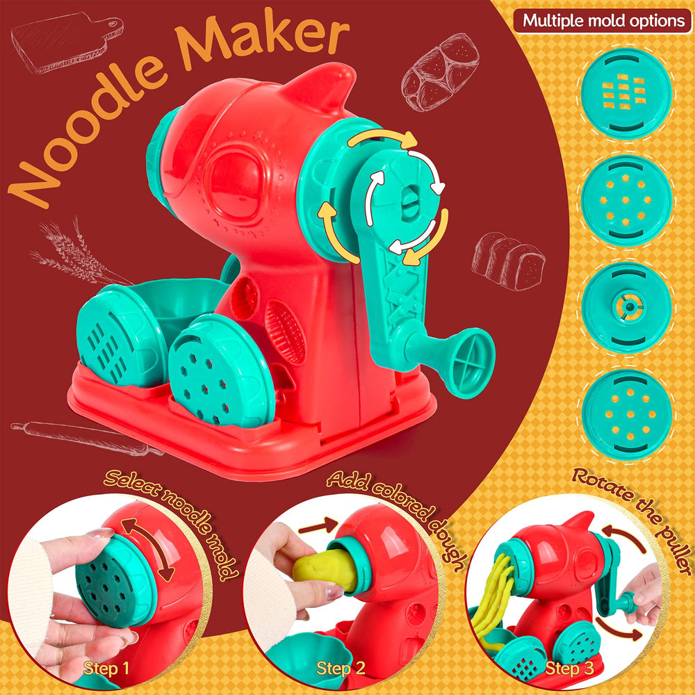 ZYYBQW 3-in-1 color dough set hamburger maker sparks pretend kitchen role-play