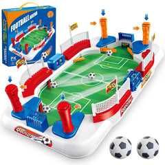 ZYYBQW mini foosball table top view shows a large playing field for two players