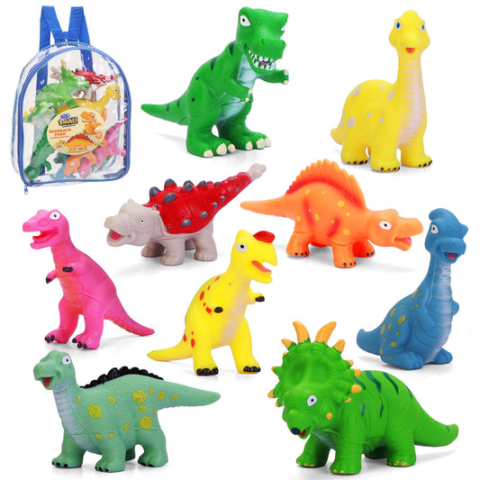 ZZLWAN dinosaur toys with backpack for portable imaginative play