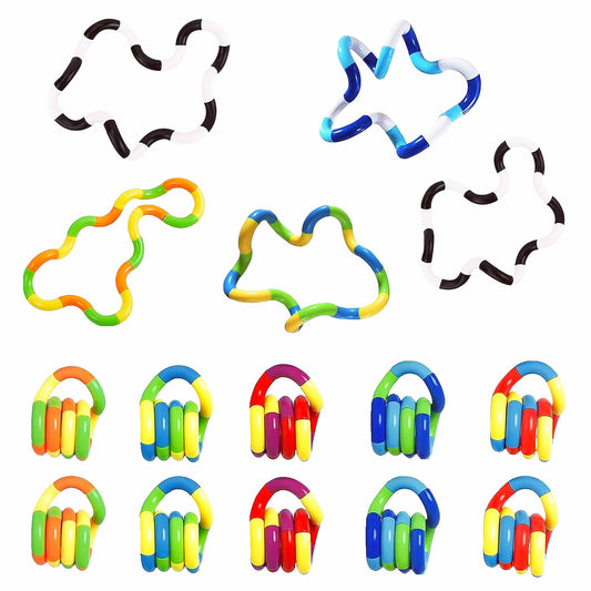 ZZSFBDZSW quiet twisty fidget toy, multicolor assembled, supports focus and creativity.
