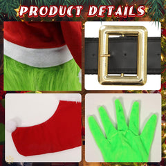 ZZXIAOJIE green top for a bright Christmas monster look.