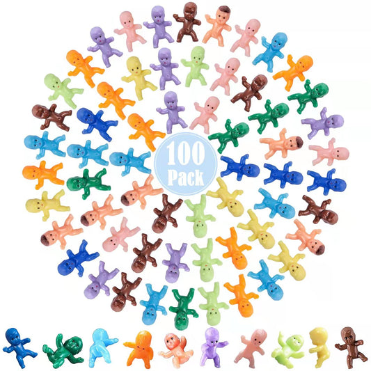 ZZYFGH 100 mini plastic babies for ice cube games add playful charm to baby showers