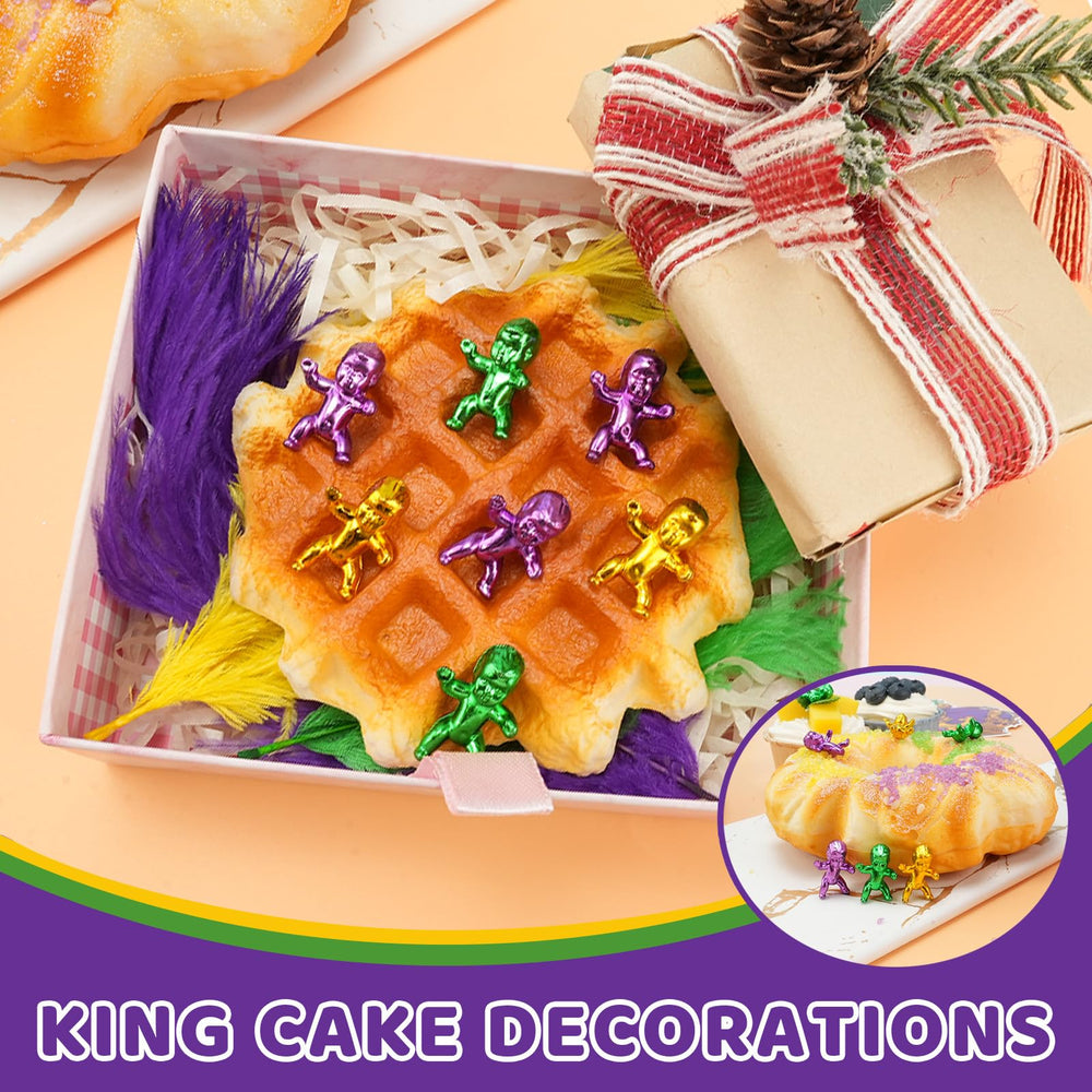 ZZYFGH King Cake Babies metallic finish catches light for festive shimmer