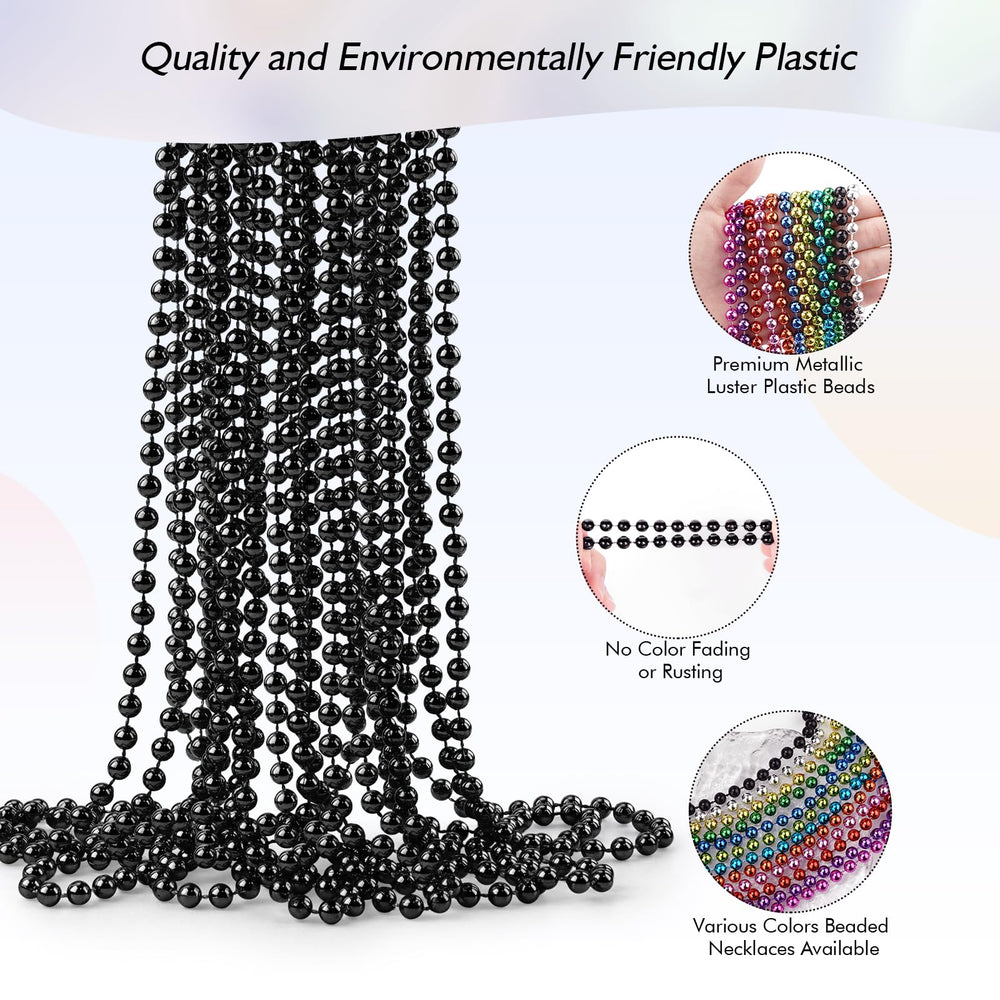 ZZYFGH Mardi Gras beads necklace 33 inches for parades.
