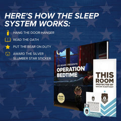 ZZZ Bears Sailor Sleeptight Oath promotes a comforting bedtime ritual