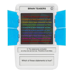 100 PICS Brain Teasers flash card game improving logic and memory