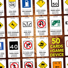 100 PICS US road signs anagram puzzle boosts word skills during learning play.