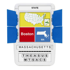 100 PICS US States & Capitals pocket pack for on-the-go learning.