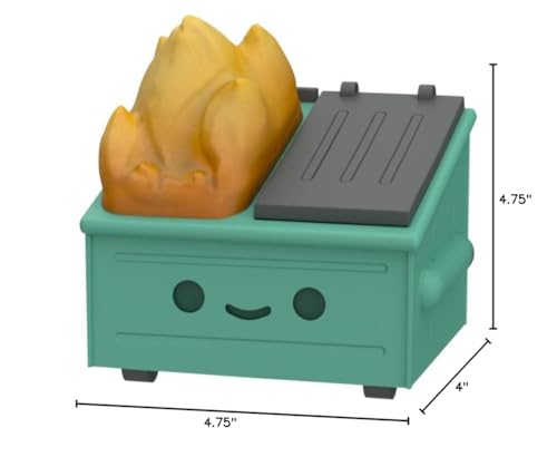 100% Soft Dumpster Fire vinyl figure packaging shown as gift-ready display
