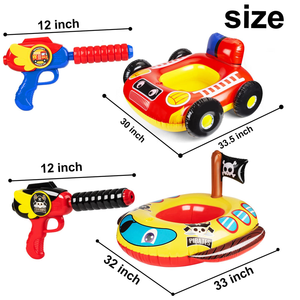 10Leccion Two-pack inflatables bring summer water fun to every pool.