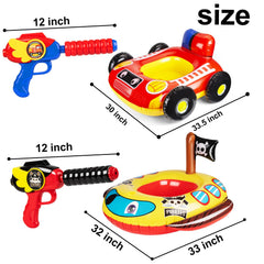 10Leccion Two-pack inflatables bring summer water fun to every pool.