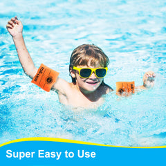 10Leccion swim arm bands for children and adults up to 150 lbs orange versatile pool accessory.