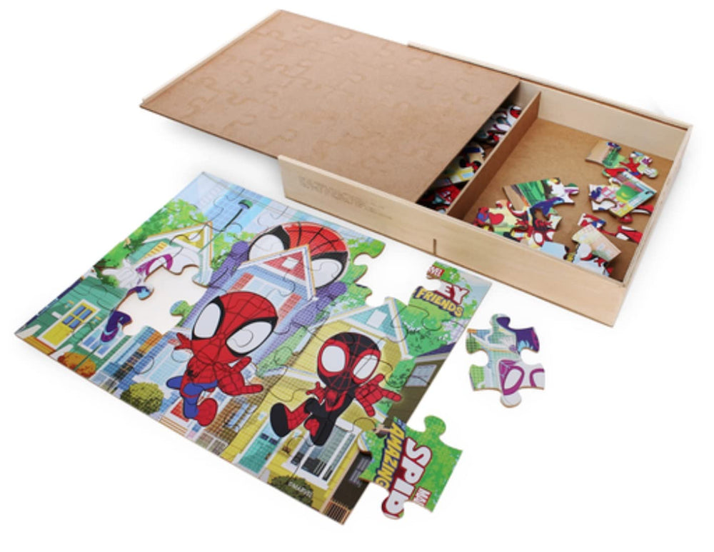 1616 Holdings Spidey Amazing Friends 24-piece puzzle supports focus and early problem-solving.