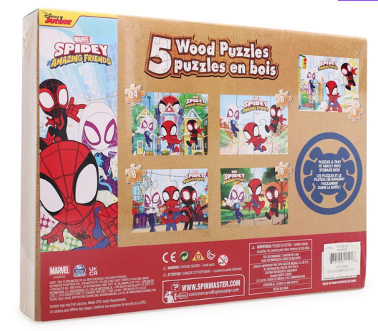 1616 Holdings Spidey Amazing Friends four 8-piece puzzles offer quick challenges for kids.