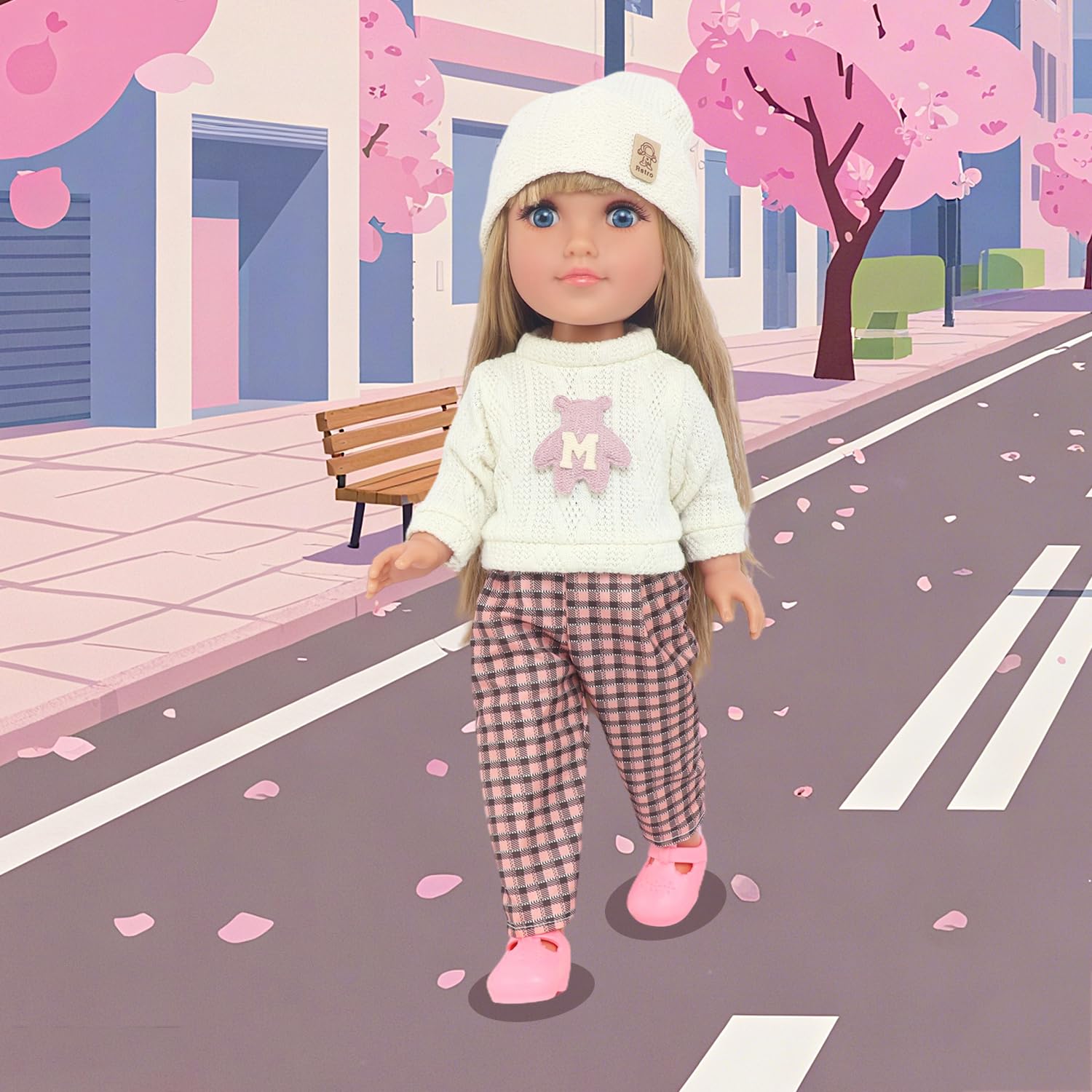 18INDC doll firm-filled-torso: sturdy torso for durable dressing and posing