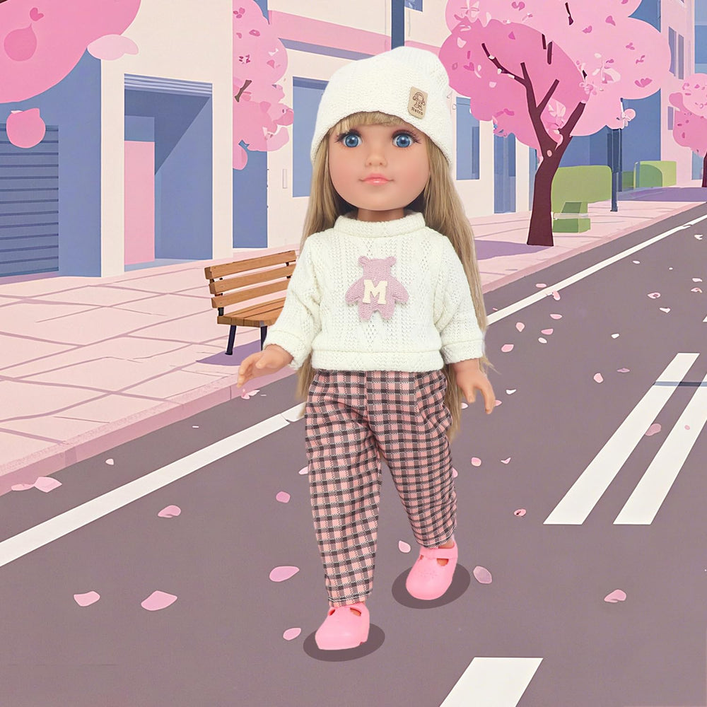 18INDC doll firm-filled-torso: sturdy torso for durable dressing and posing