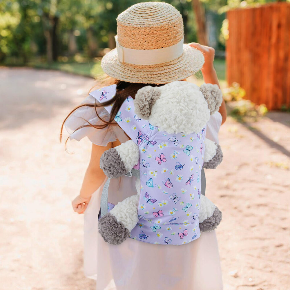 18INDC Front and Back Carry: flexible carrying options for dolls.