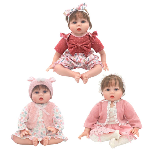 18INDC Reborn doll clothes with coat and waistcoat for authentic 20-22 inch outfits
