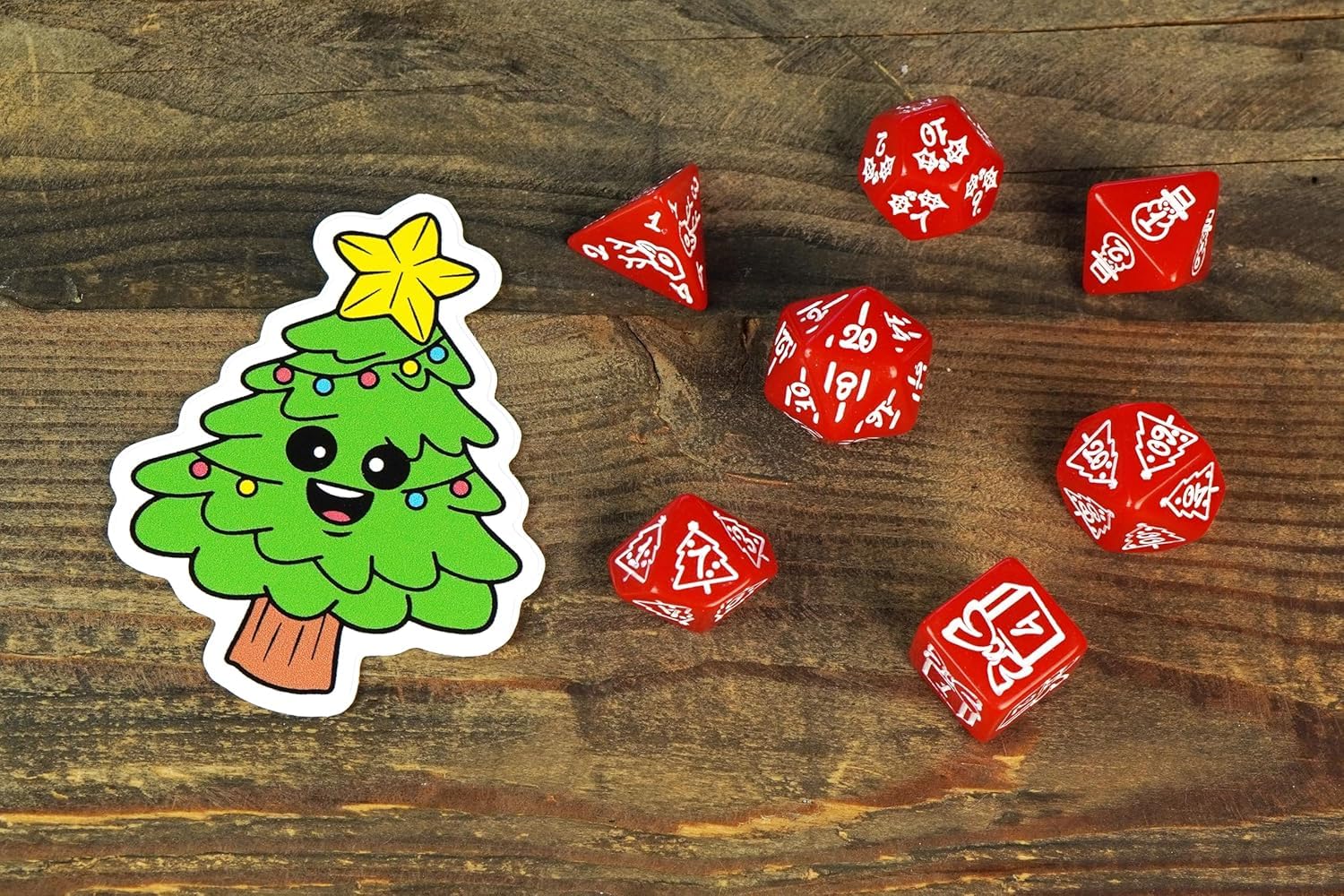 Holiday pattern variants on 1985 Games dice bag
